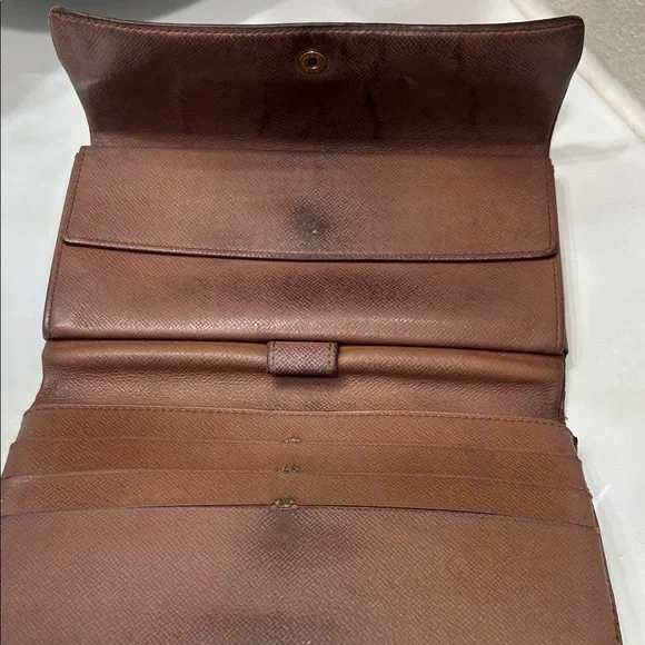 Louis Vuitton Authentic Dark Brown Monogram Porte Tresor long Wallet - Picture 5 of 11